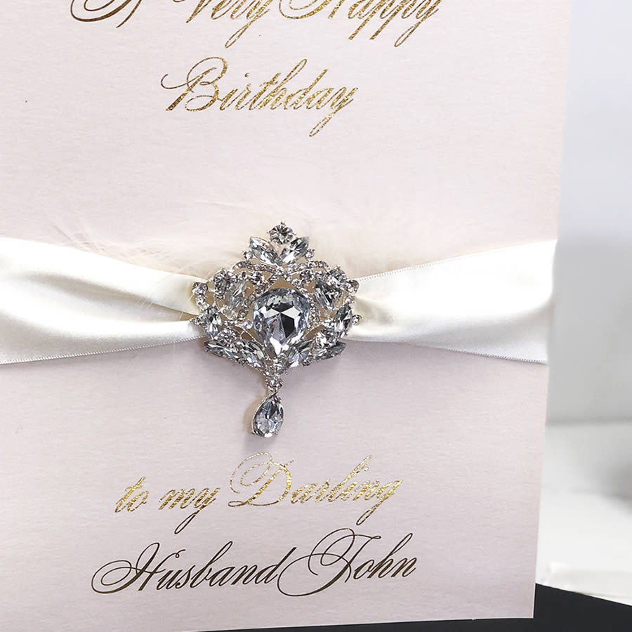 Exquisite husband birthday card with black gift box | The Luxe Co