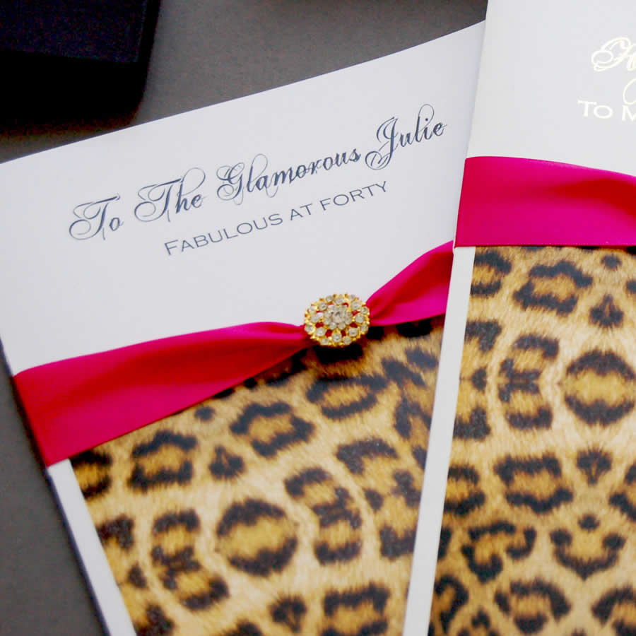 Different Leopard print birthday cards | The Luxe Co