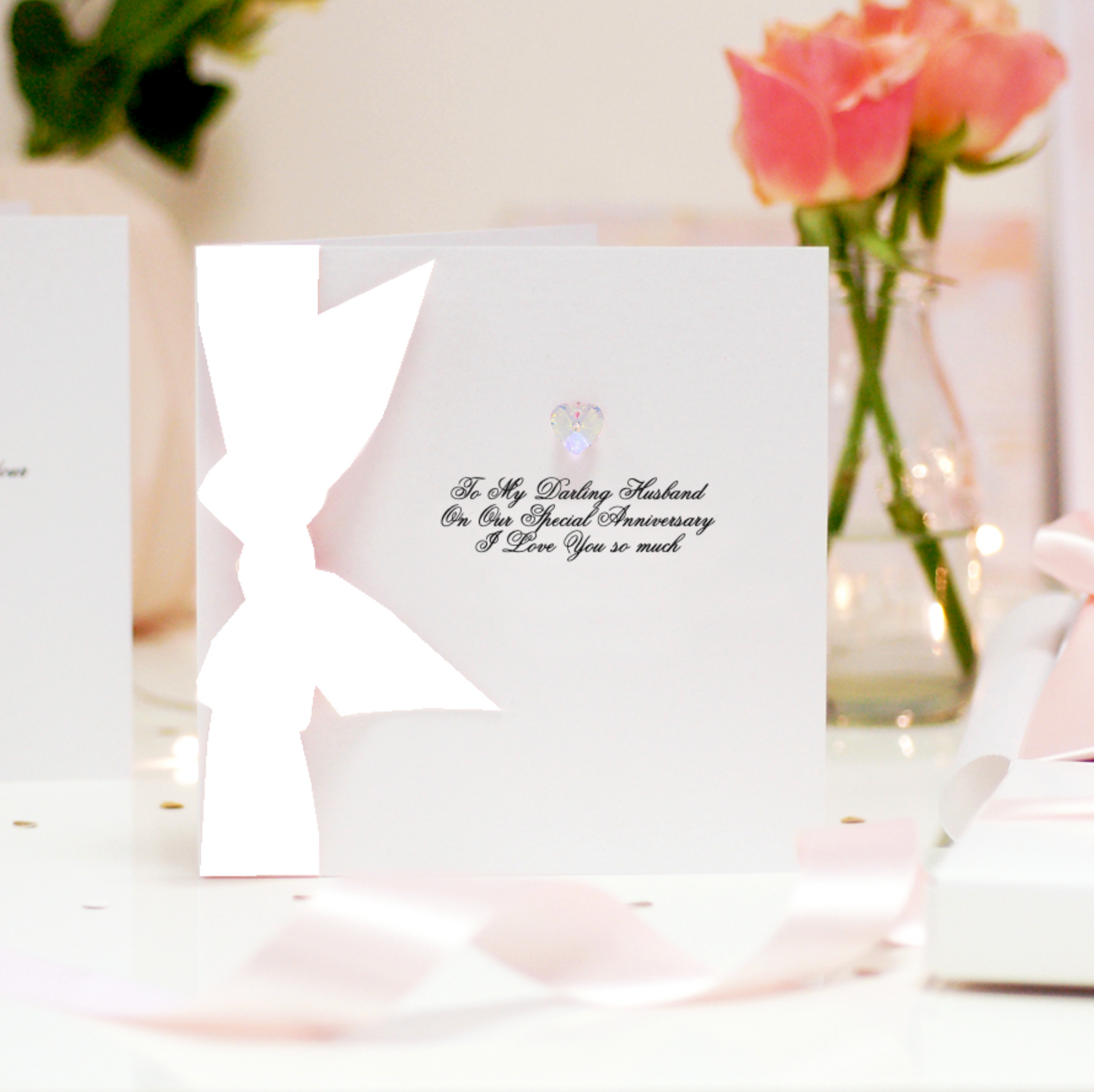 Personalsied anniversary cards husband | The Luxe Co