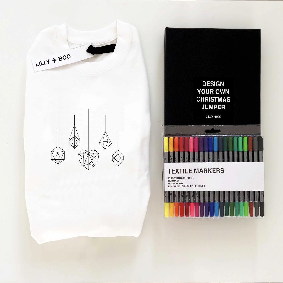 Colour Your Own Personalised Christmas jumper