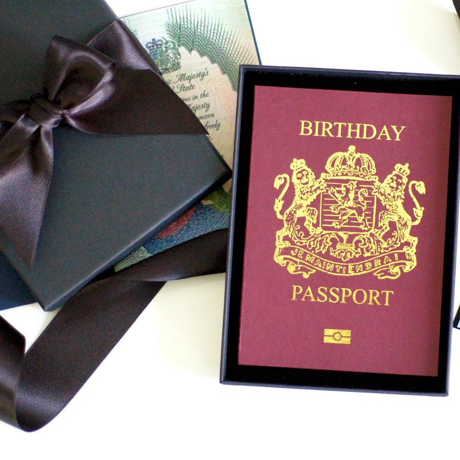 Foiled Passport Card Mothers Day Surprise