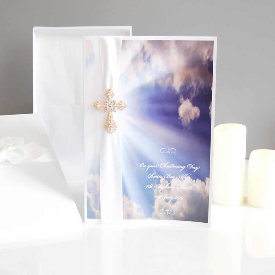 Heavenly Clouds Boxed Religious Card - theluxeco.co.uk
