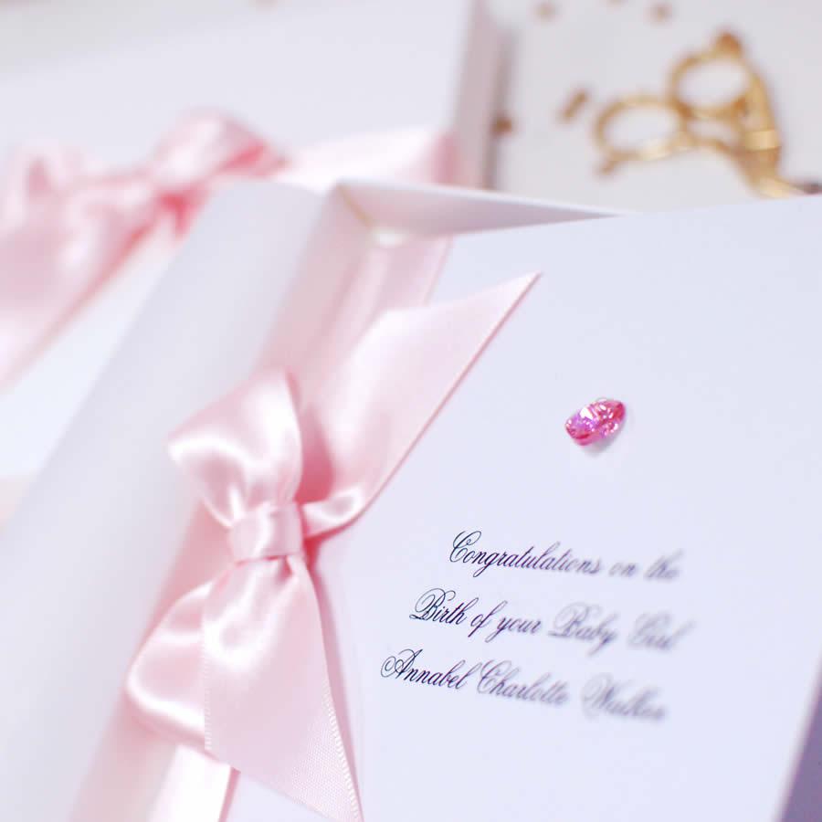 Pink tourmaline birthstone birthday card | The Luxe Co