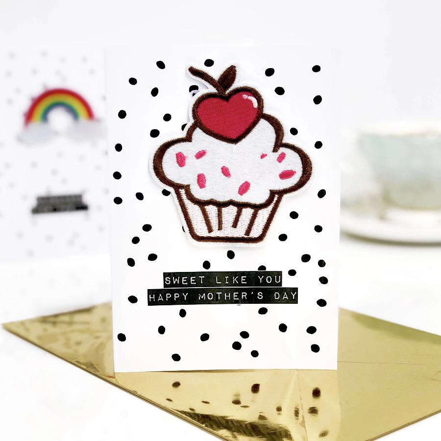 Scented Cupcake Motif Mothers Day Card - Sweet like you Happy Mother's Day