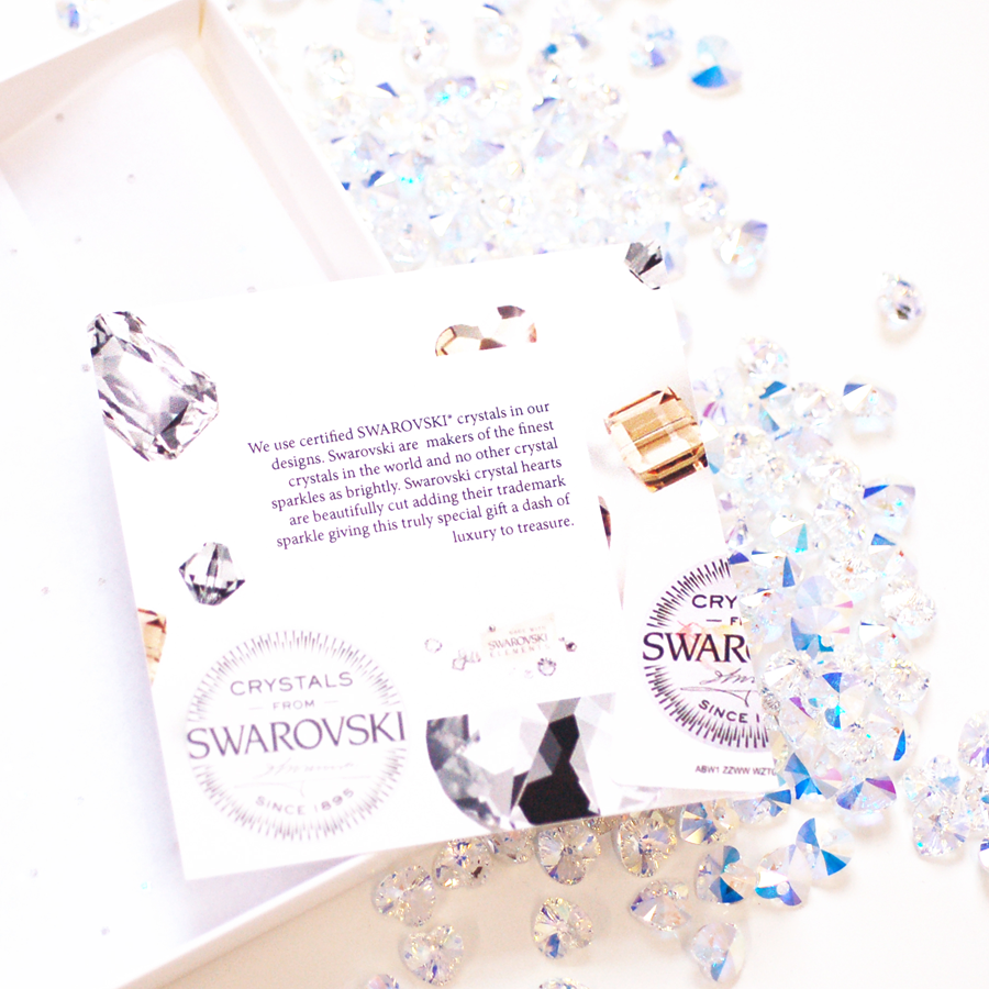 Swarovski Crystal New Baby Cards come with a certificate telling the bride and groom how special their card is | The Luxe Co