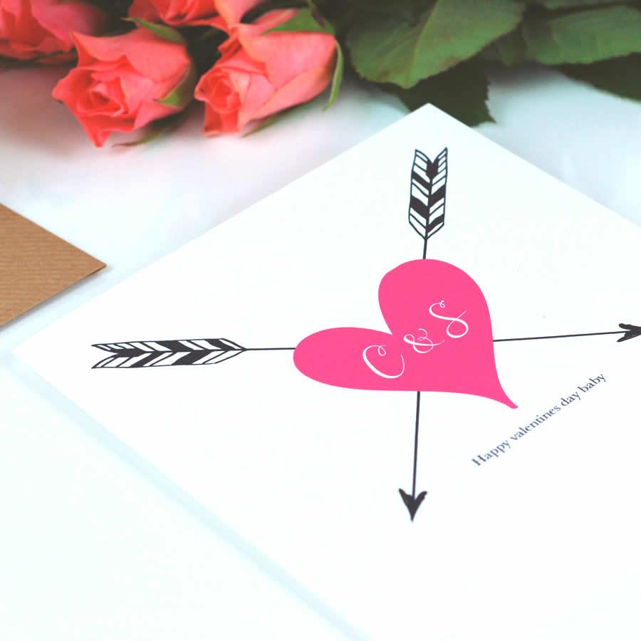 Pink heart mothers day card personalised | The Luxe Co