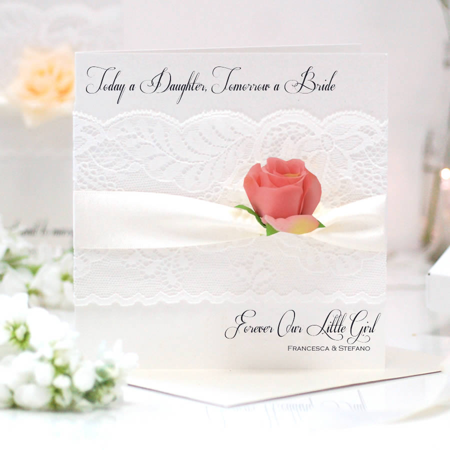 Lace and Rose Floral Card | The Luxe Co