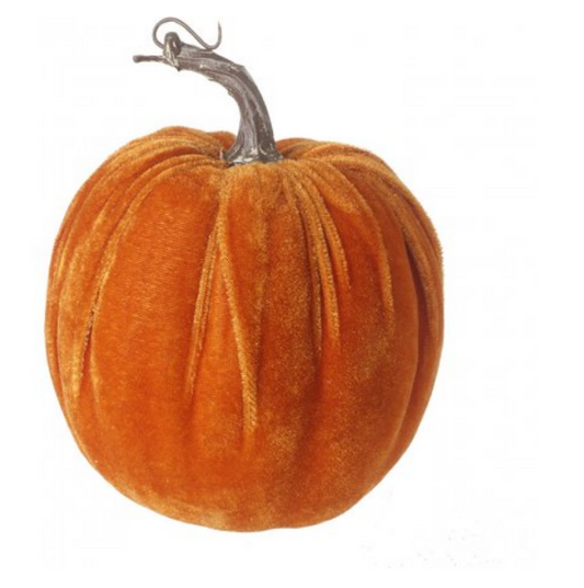 Orange velvet pumpkins - beautiful velvet pumpkins | The Luxe Co