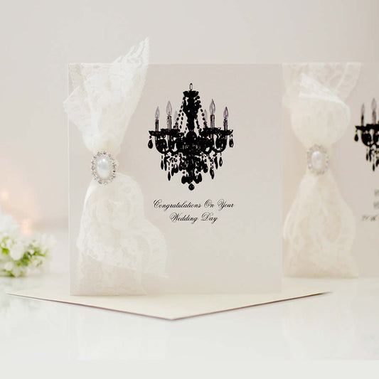 Handmade Retirement card Paris Lace - theluxeco.co.uk