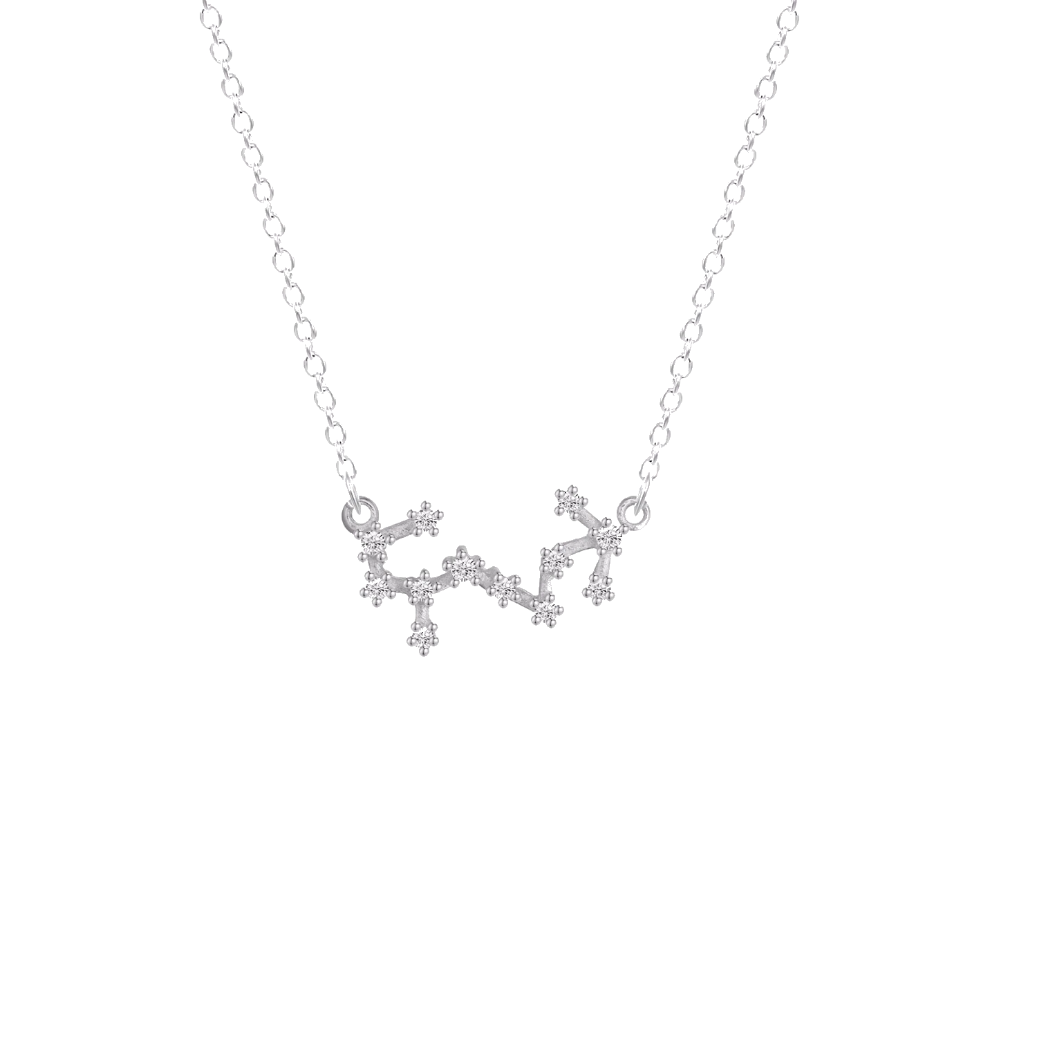 Silver 2025 scorpio necklace